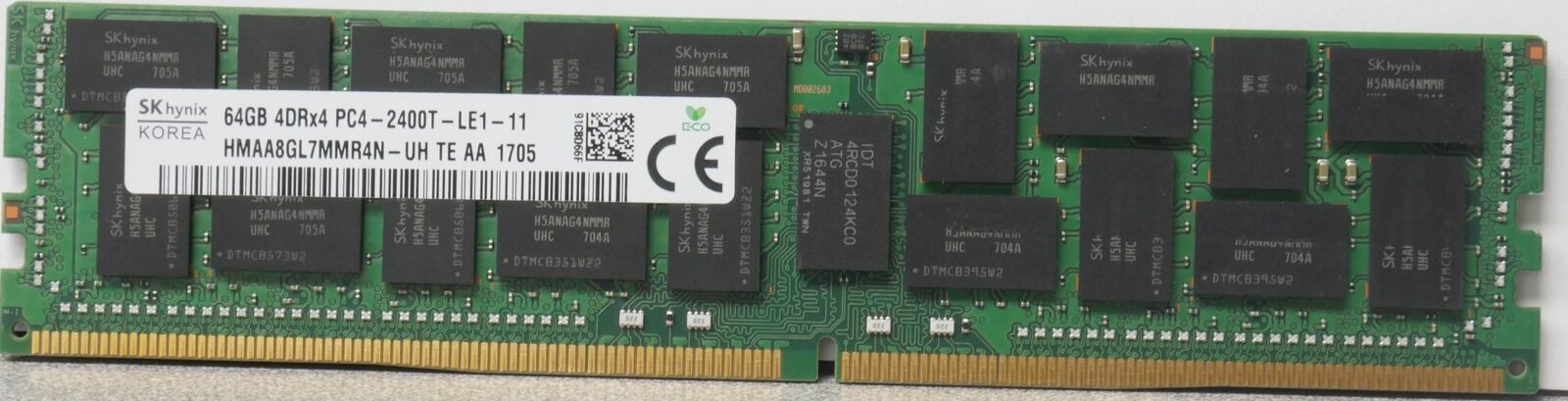 SK Hynix 64GB 4DRx4 PC4-2400T DDR4 ECC Server Memory RAM HMAA8GL7MMR4N-UH