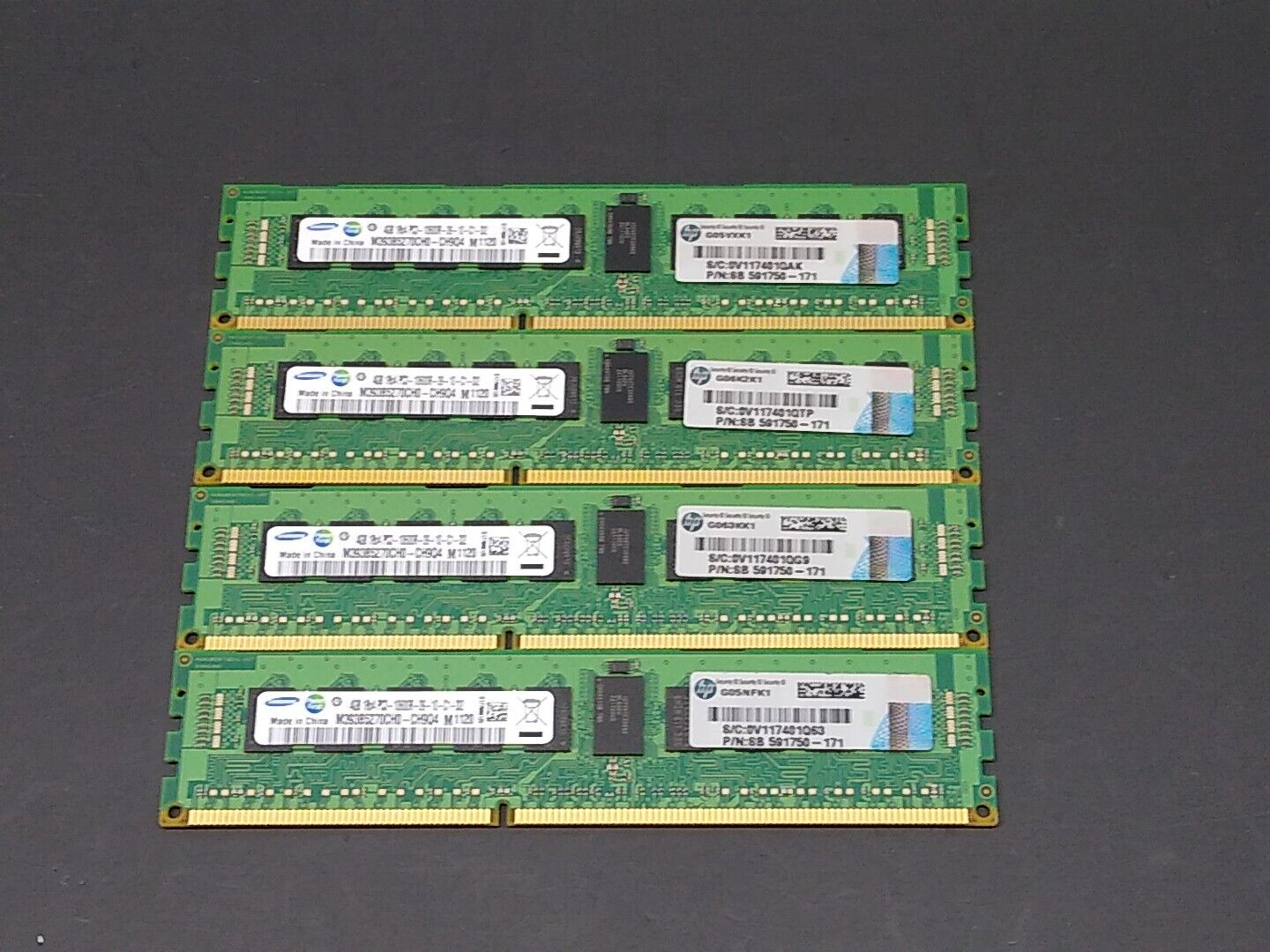 Samsung 16GB Kit 4GB PC3-10600R 1333MHz Server Ram M393B5270CH0-CH9Q5 591750-071