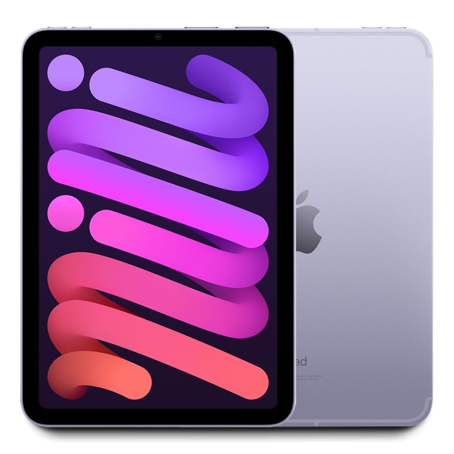 2021 Apple iPad Mini 6 90%+ 256GB Cellular 8.3" (Purple) A2568 - w/Warranty