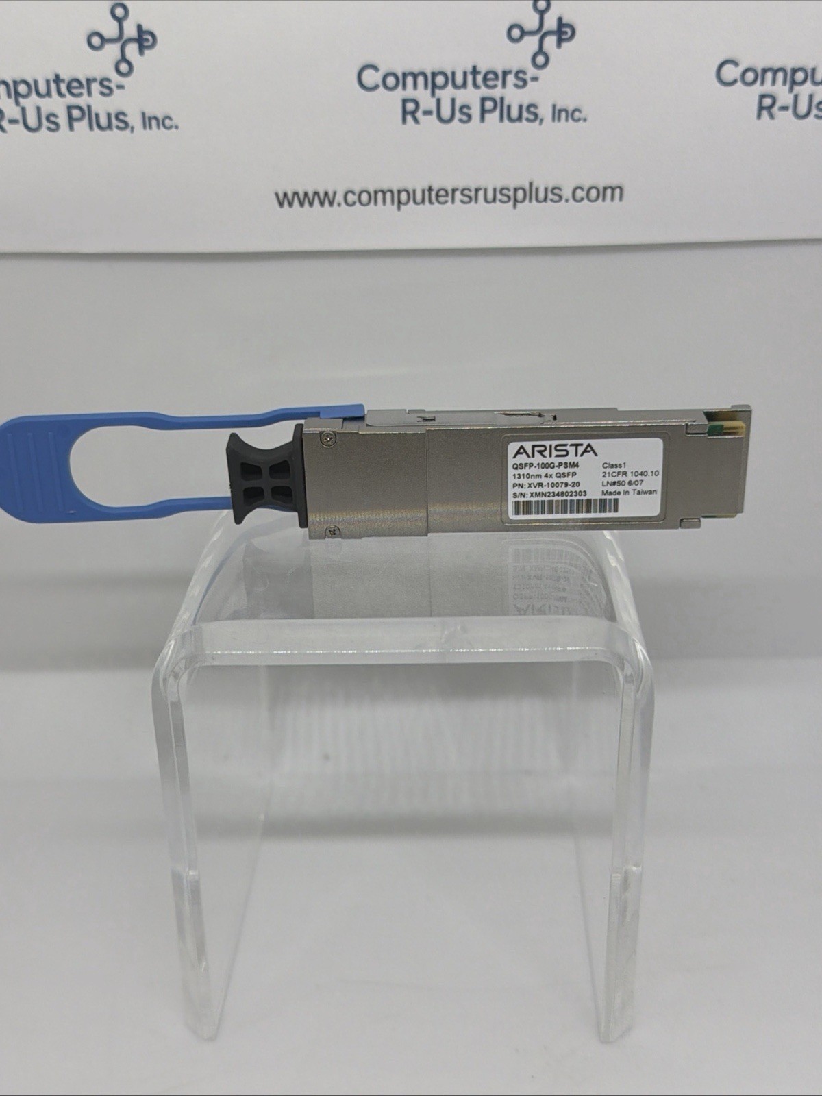 1 X Arista XVR-10079-20  QSFP-100G-PSM4  Single-Mode 1310nm 4x QSFP qty1