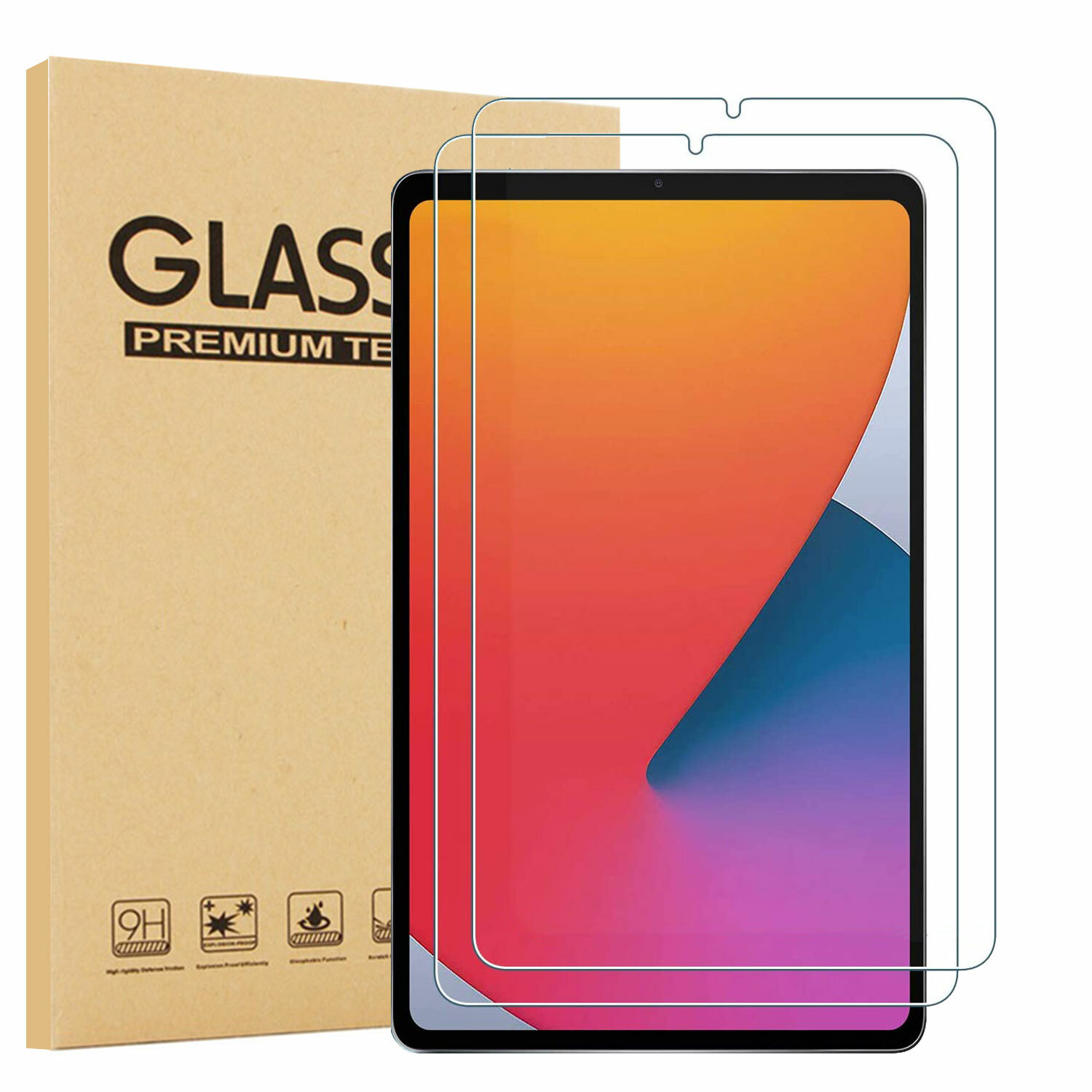 (2 Pack) Tempered Glass Screen Protector for iPad mini (A17 Pro, 2024 )/ mini 6