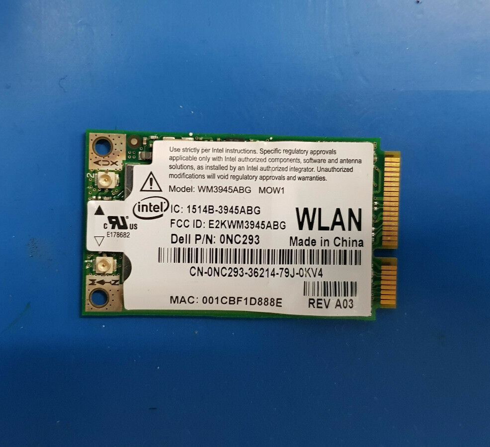 Genuine Intel PRO/Wireless WM3945ABG Mini PCIe mPCIe Laptop Wi-Fi Wireless Card