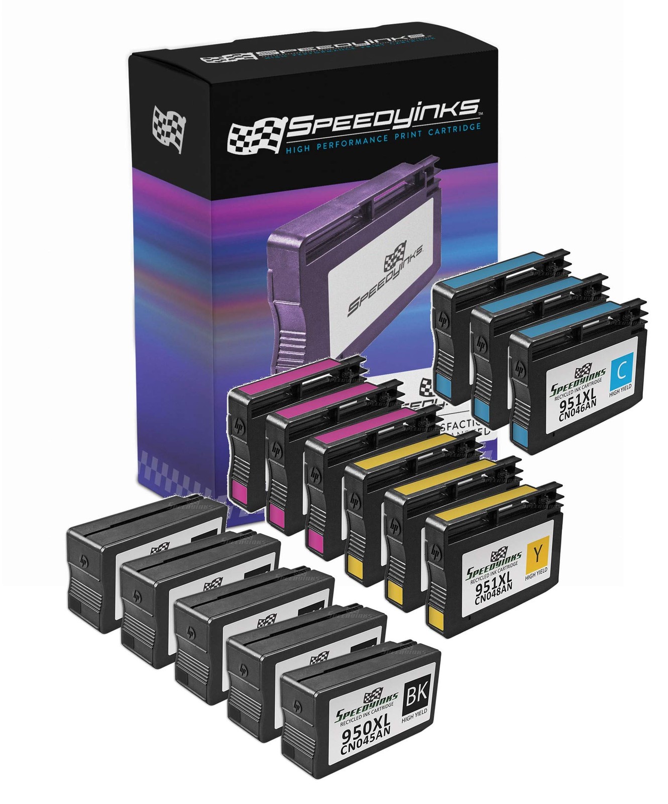 14pk Speedy Reman Cartridges for HP Ink 950XL 951 XL Black Cyan Magenta Yellow