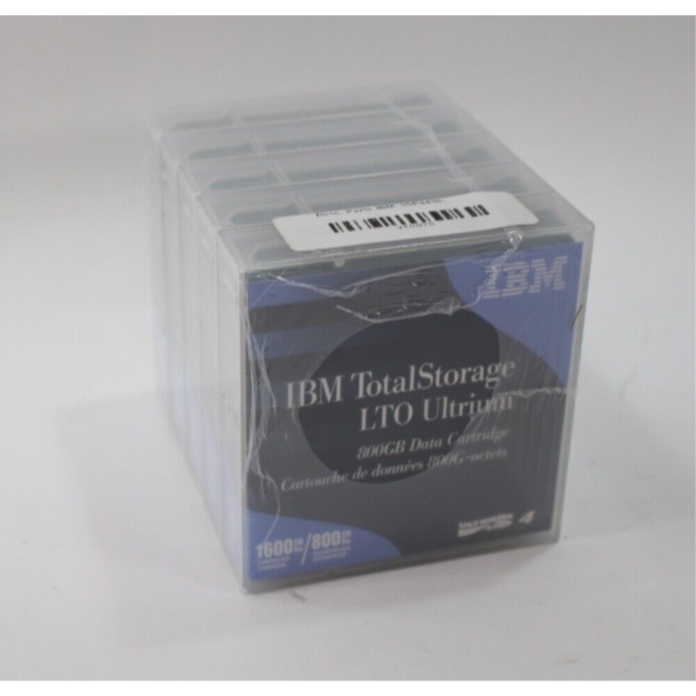 Lot of 5 - IBM 95P4436 Total Storage LTO Ultrium 800GB Data Cartridge - New