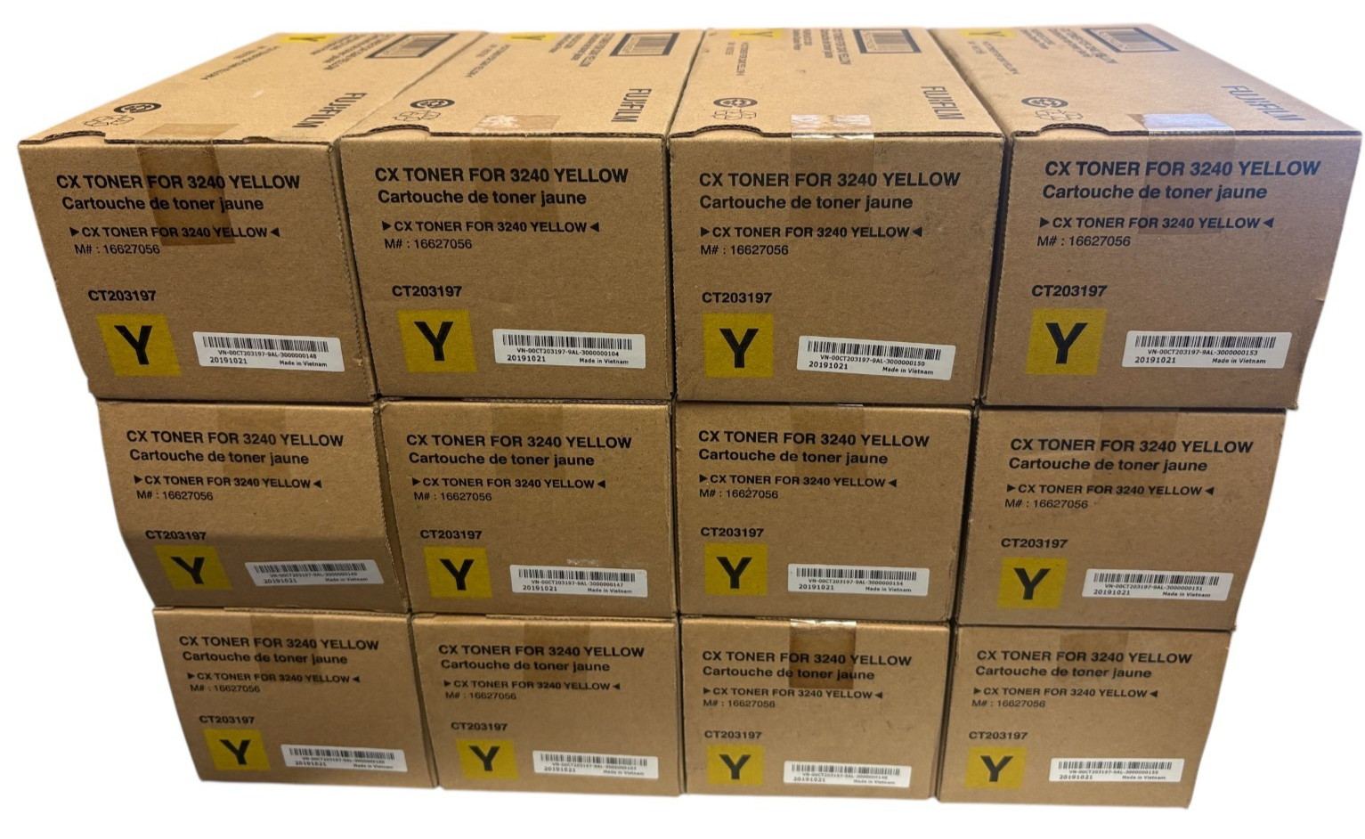 LOT OF 12~Fujifilm CX Toner For 3240 - Yellow
