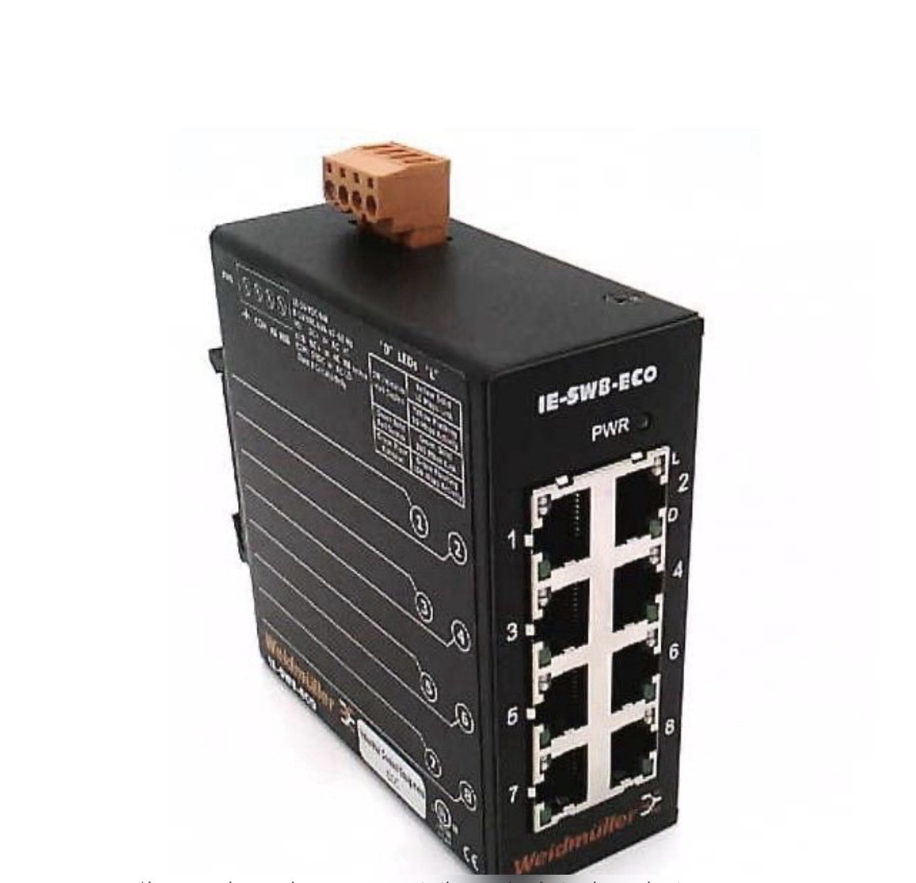 Weidmuller IE-SW8-ECO 8-Port Industrial Ethernet Switch DIN Mount