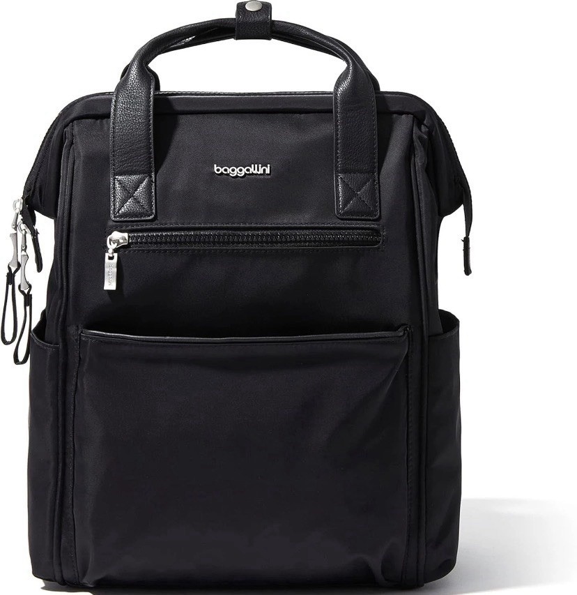 Baggallini Soho Backpack - Travel Laptop for One Size, Black Twill