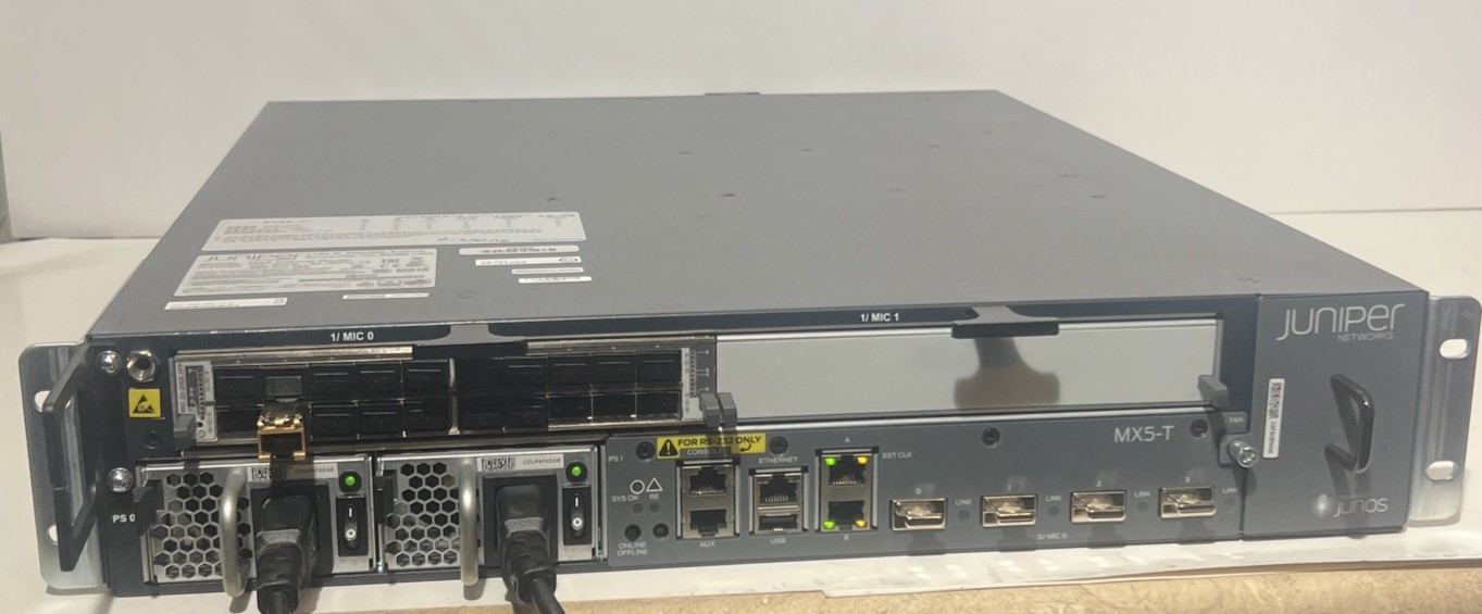 Juniper CHAS-MX5-T-S-C Router 1x MIC-3D-20GE-SFP