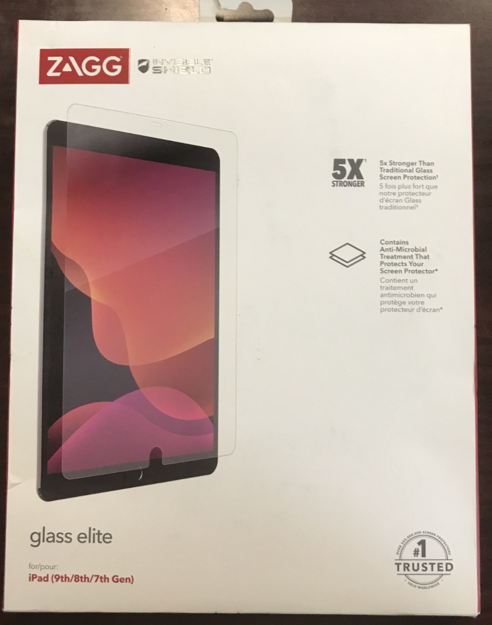 NEW SEALED ZAGG InvisibleShield Glass Elite Screen Protect iPad 10.2 7th-9th Gen
