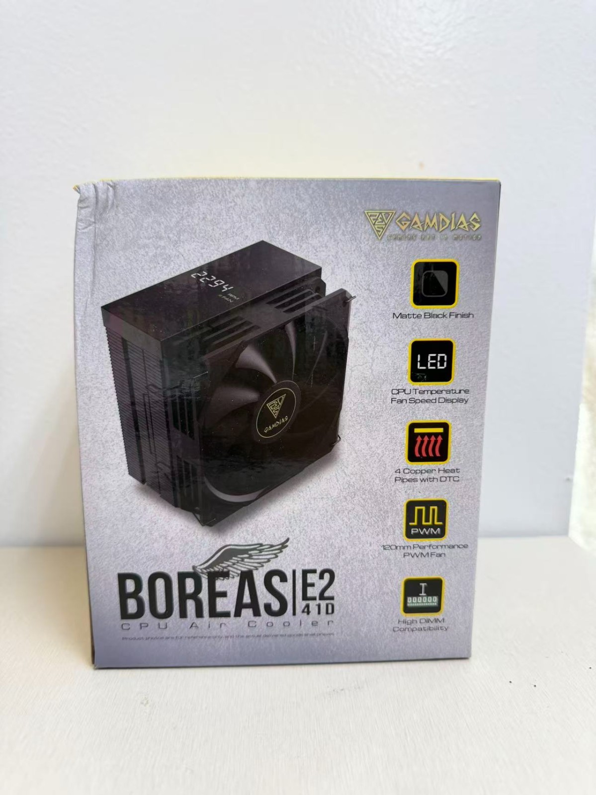 GAMDIAS BOREAS E2-41D BLACK CPU Air Cooler