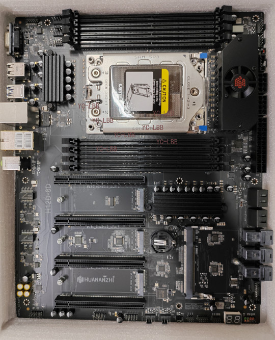 H12D-8D Motherboard for AMD EPYC 7002 / 7003 CPU , 4 slots PCIe 4.0x 16 , 3x M.2