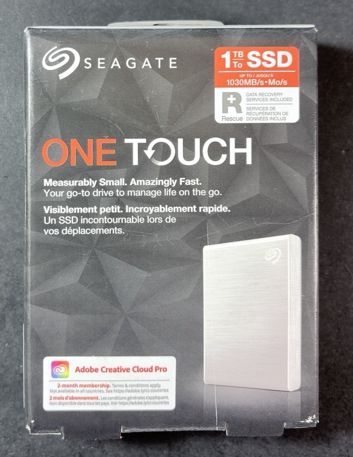 Seagate One Touch External SSD 1TB [ Silver ] NEW