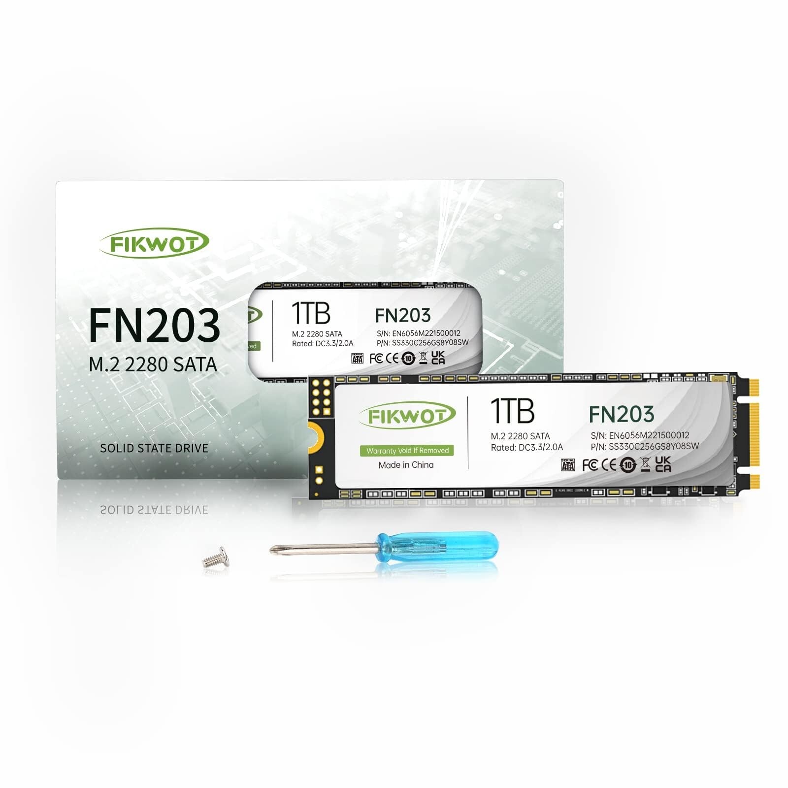 Fikwot M.2 SATA SSD 256GB 512GB 1TB SSD Drive TLC Internal Solid State Drive Lot