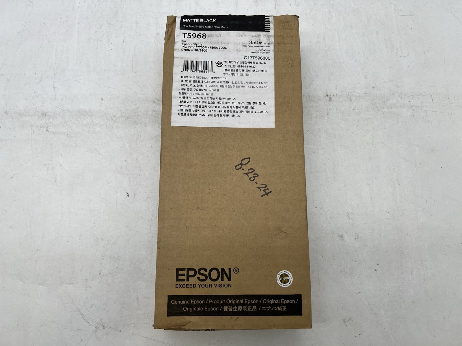 Epson T5968 Matte Black 350ml Ink Cartridge
