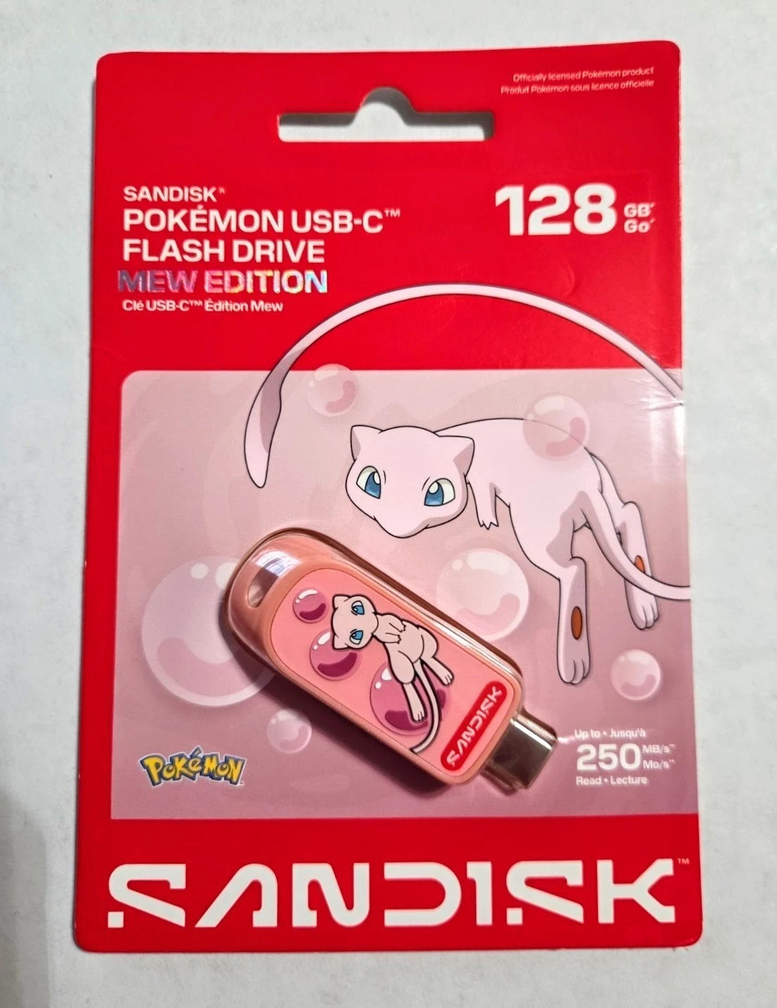 SANDISK Pokemon Mew 128GB USB-C Flash Drive 
