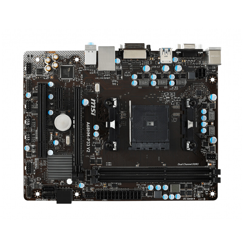 For MSI DDR3 FM2+ VGA+DVI M-ATX Motherboard A68HM-P33 V2