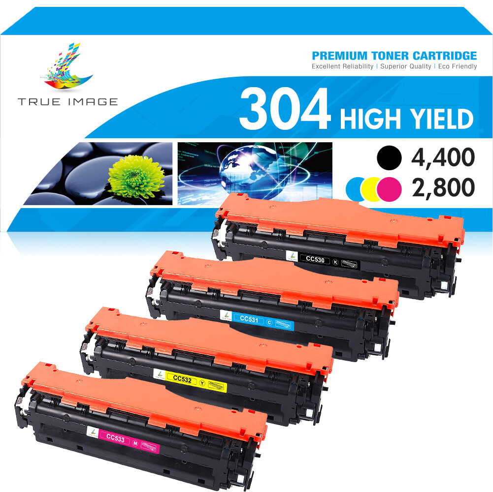 4× CC530A 304A Toner fit for HP LaserJet CP2020 CP2025N CP2025DN CP2025X CM2320N