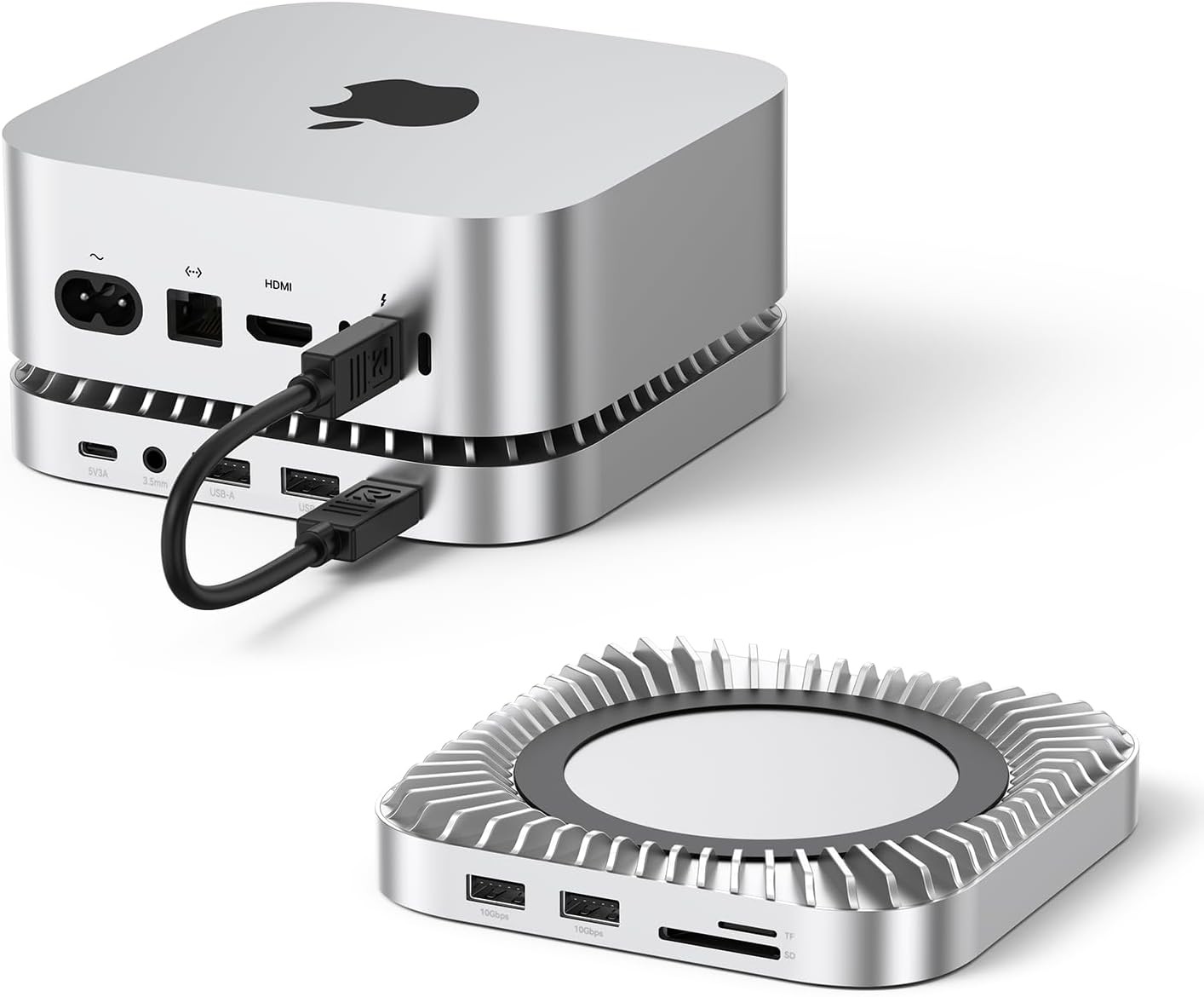 Raycue Mac mini M6, M5 Pro, M4 Dock & Stand with 8T NVMe SSD Enclosure