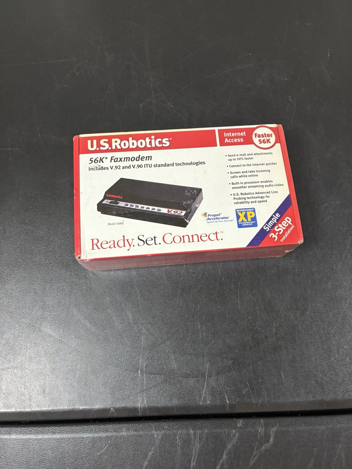 US Robotics V.92 USR5686E  External Modem + Fax