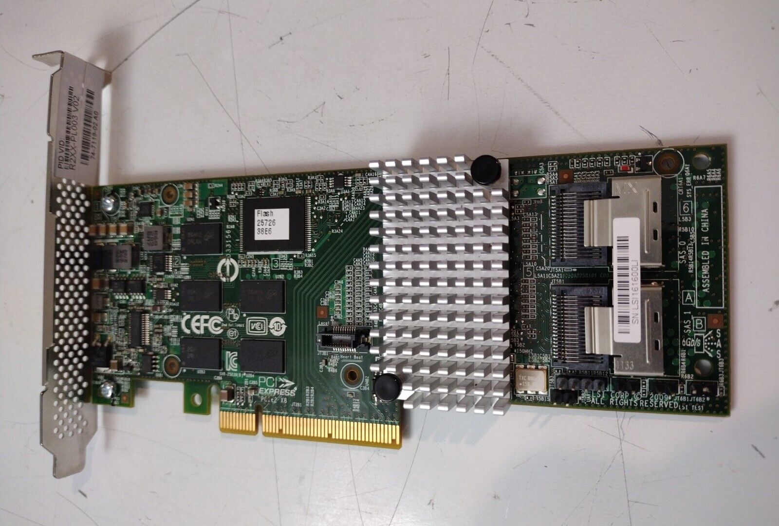 Cisco LSI 6GB/s SAS SATA MEGA RAID Controller Card 74-7119-02 R2XX-PL003 Used