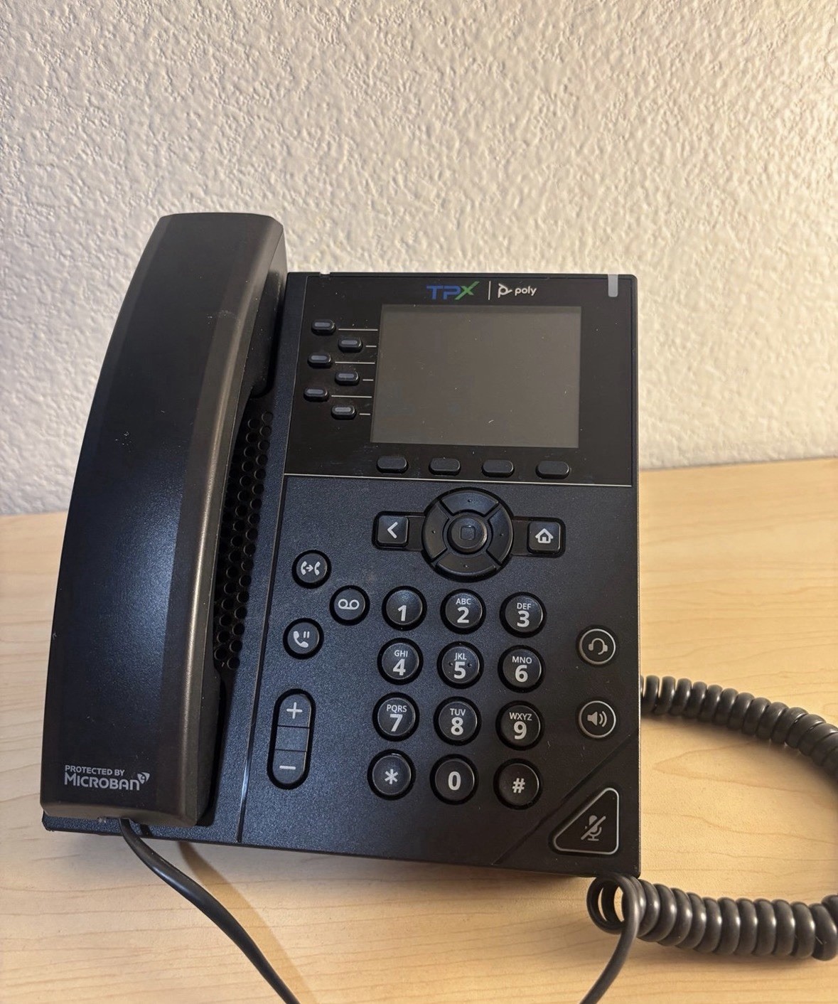 Polycom Phone VVX 350 6-Line Business IP Desk Black Ring Central Poly