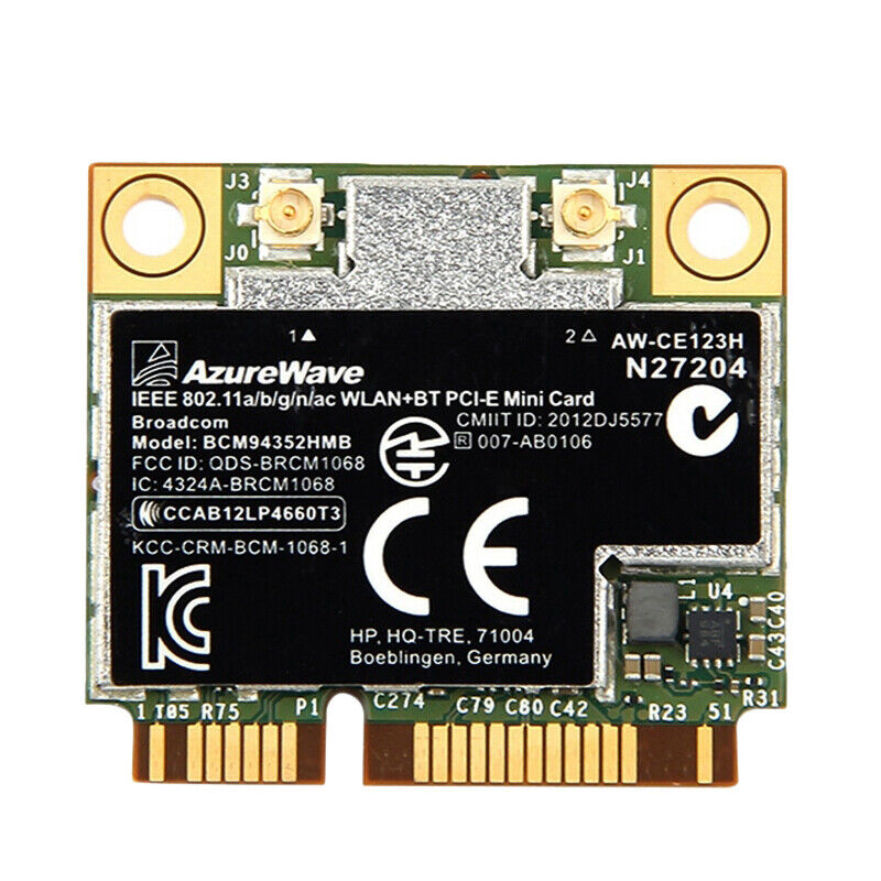 Azurewave AW-CE123H Broadcom BCM94352 802.11ac WiFi card+Bluetooth 4.0 for MAC