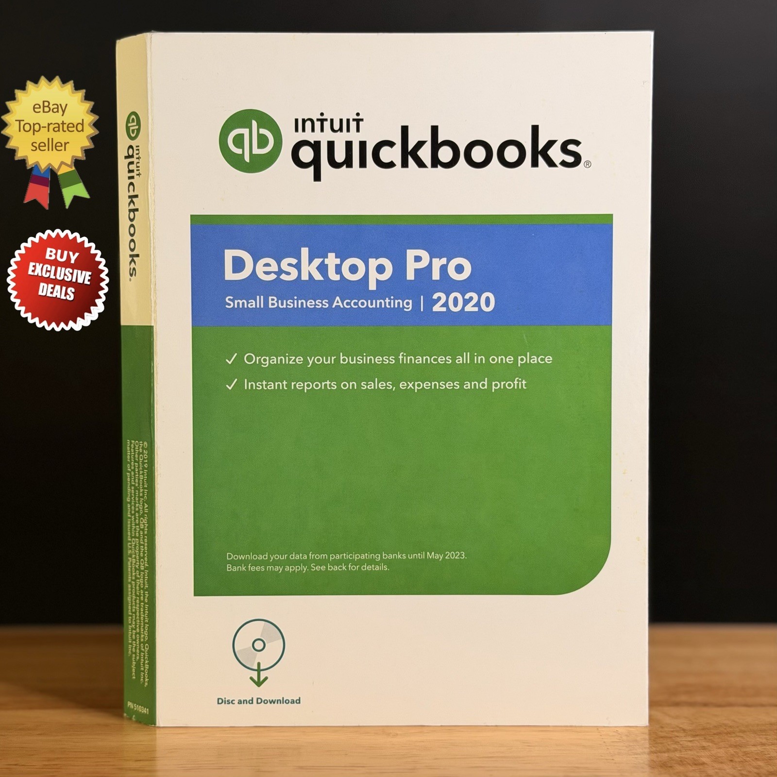 NEW Quickbooks 2020 Desktop Pro For Windows Accounting -NO SUBSCRIPT10N- SEALED