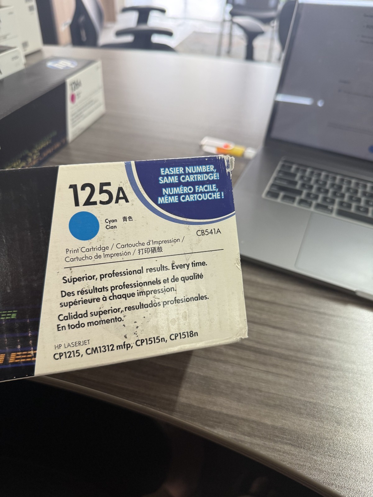 HP 125A (CB541A) Cyan Laser Toner Cartridge