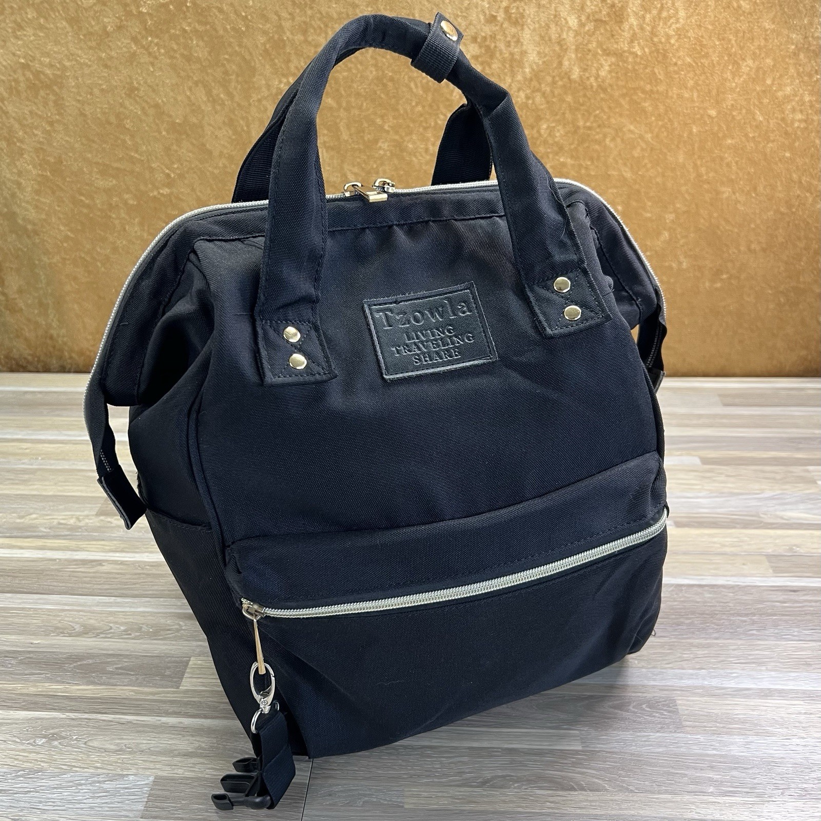 Tzowla Living Traveling Share Laptop Backpack with Zippers Canvas - JL468