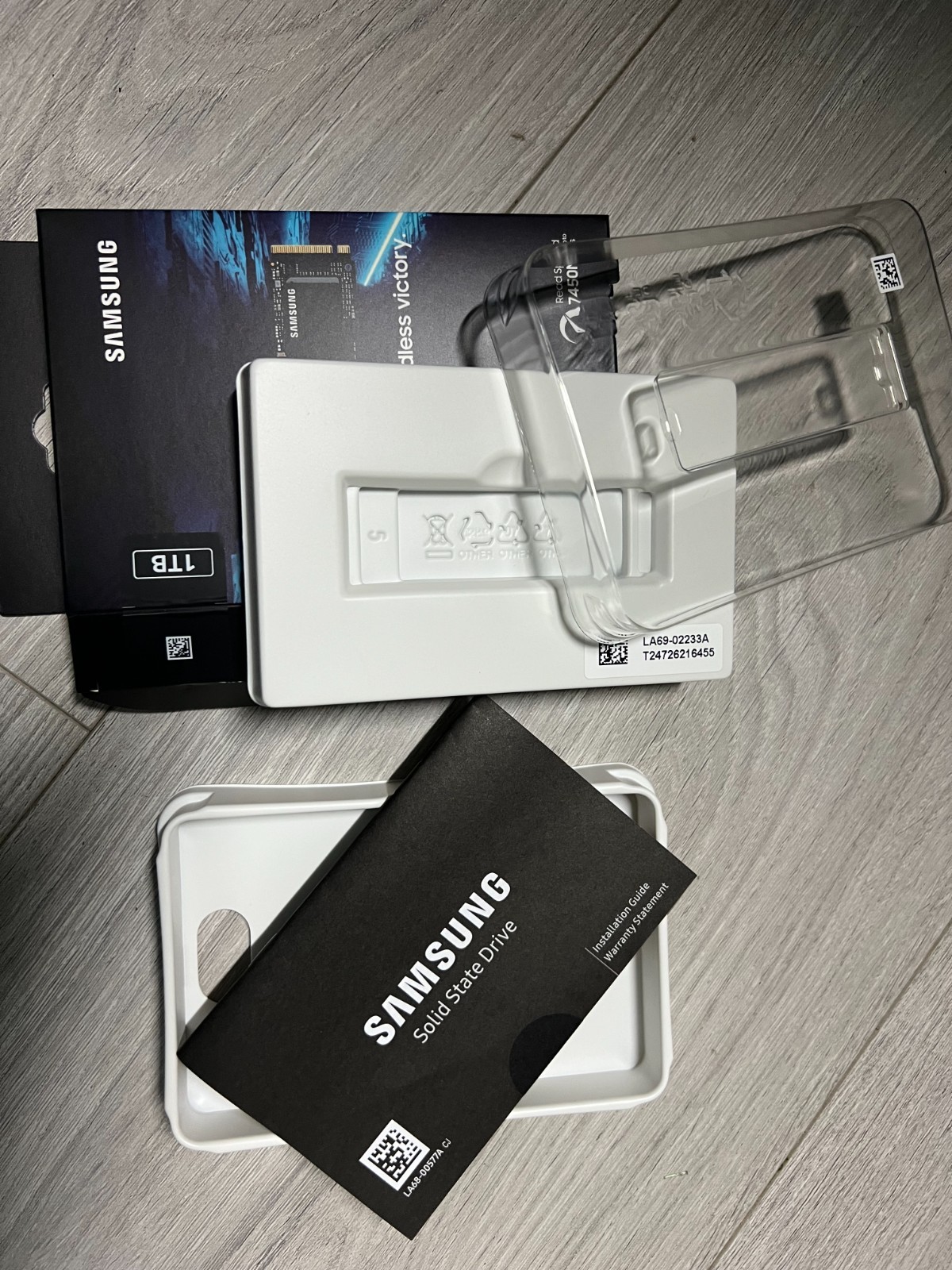 2 X SAMSUNG 990 PRO M.2 SSD Solid State Drive empty box, **NO storage**
