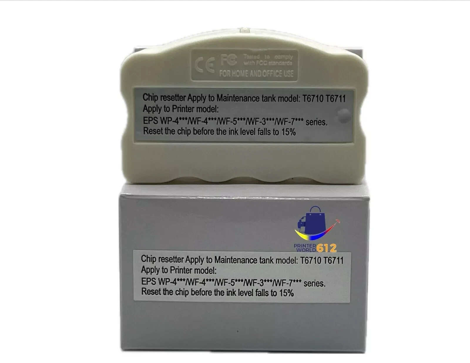 Compatible with Epson T6712 T6710 T6711 Maintenance Tank Box Chip Resetter New