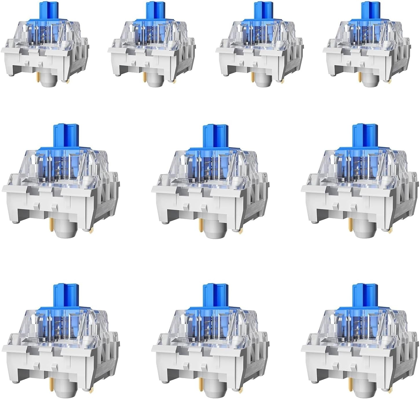 Zhouwang 20PCS Blue Click Switch,Clicker for 3D Prints 、Gaming Keyboards.