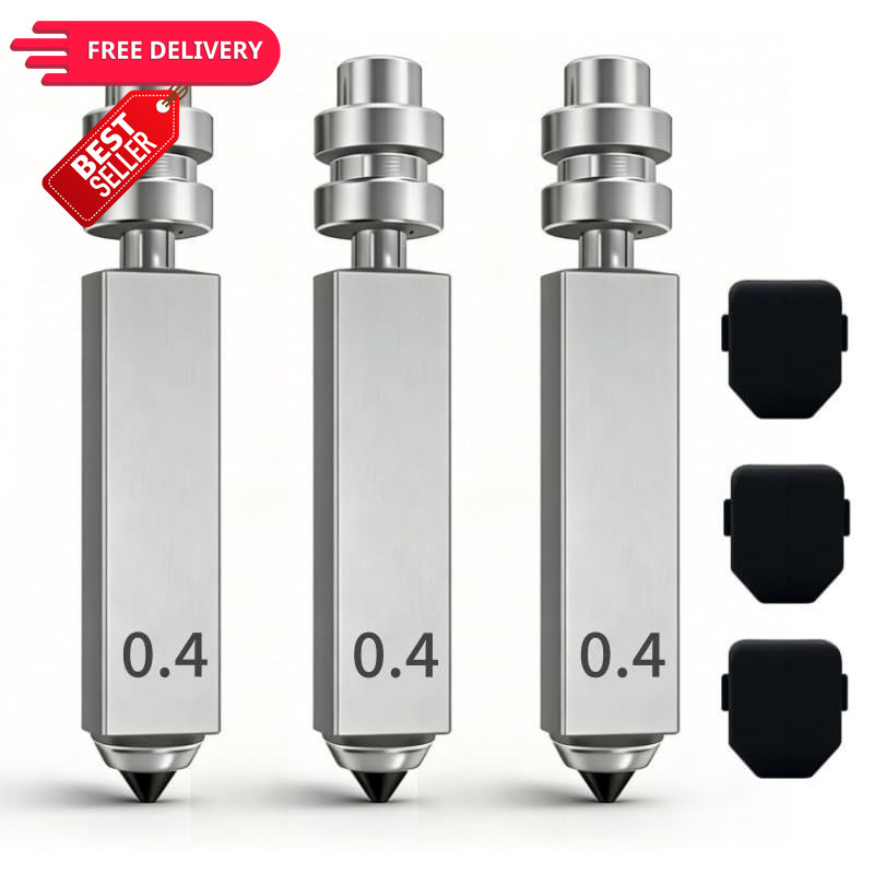 3PK 0.4MM Kobra X Hardened Steel Nozzle for Anycubic 4 X - 3-3