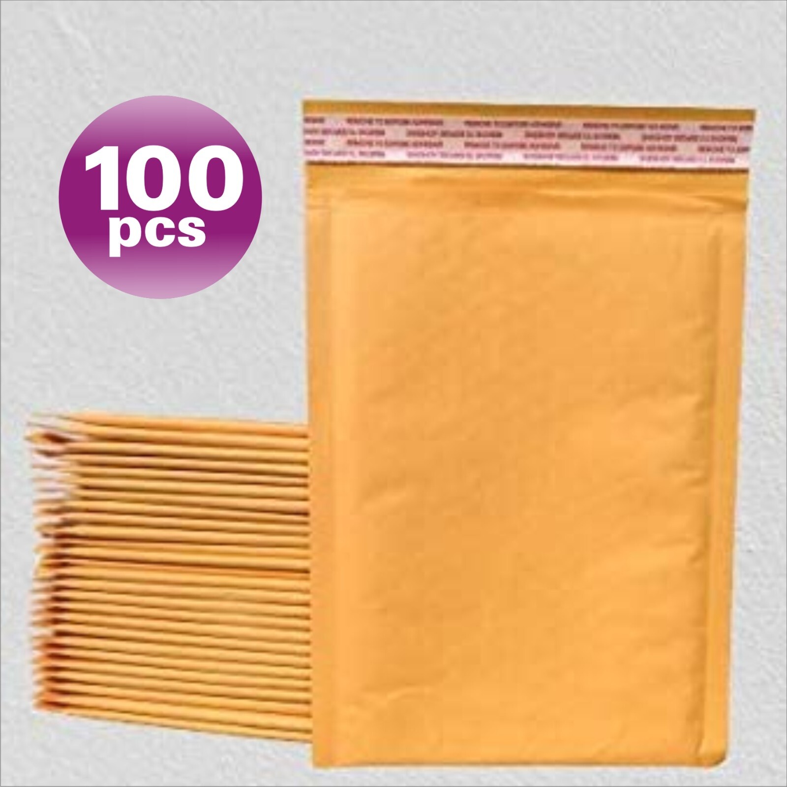 Yens  100 pcs #000 Kraft Bubble Envelopes Mailers  (Inner 4x7)