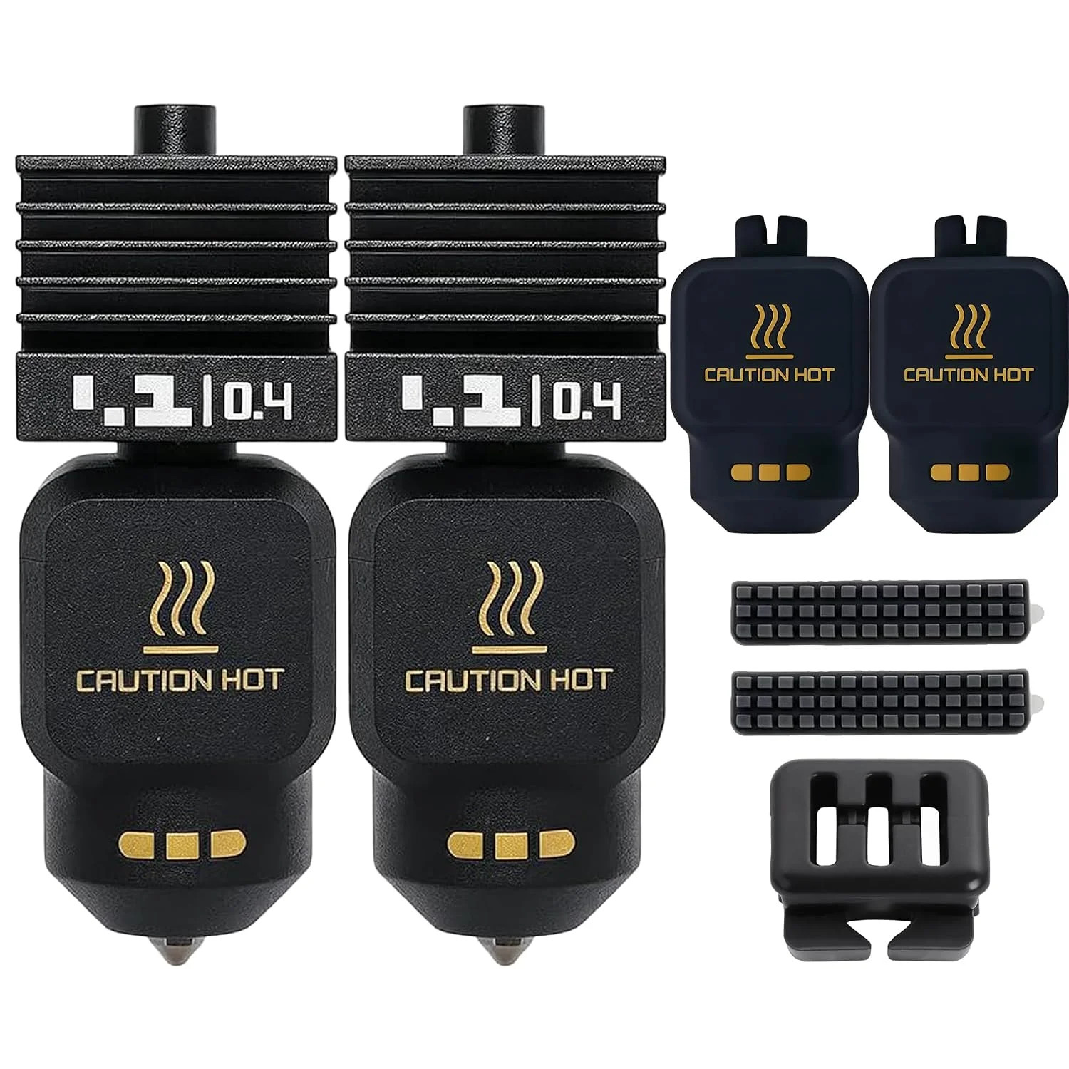 2 Pack P2S 0.4 hotend Nozzle Kit for Bambu Lab P2S/H2D/X2D/H2S 3D Printer