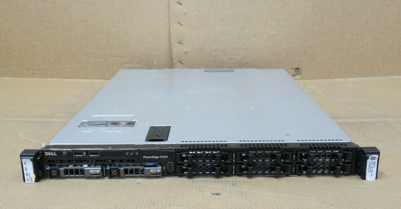 Dell PowerEdge R320 Six-Core E5-2430V2 2.50GHz 96GB Ram 2 x 600GB RAID 1U Server