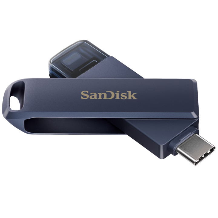 SanDisk Phone Drive Flip 256GB Lighting To USB-A Flash Drive Apple iPhone & PC