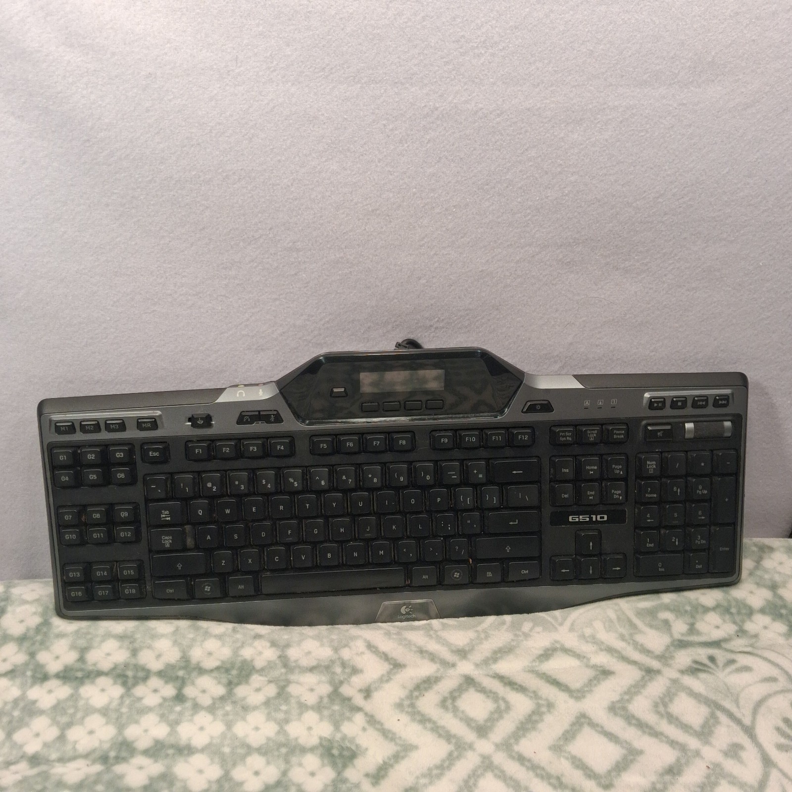Logitech G510 Gaming Keyboard Y-U0010 820-003193 Wired GamePanel LCD 18 G-Keys