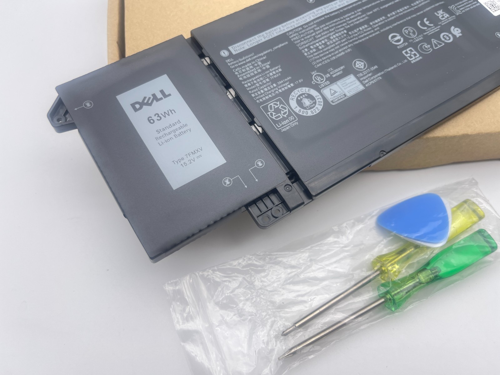 63WH Original 7FMXV Battery For Dell Latitude 5320 7420 9JM71 4M1JN 1PP63 HDGJ8