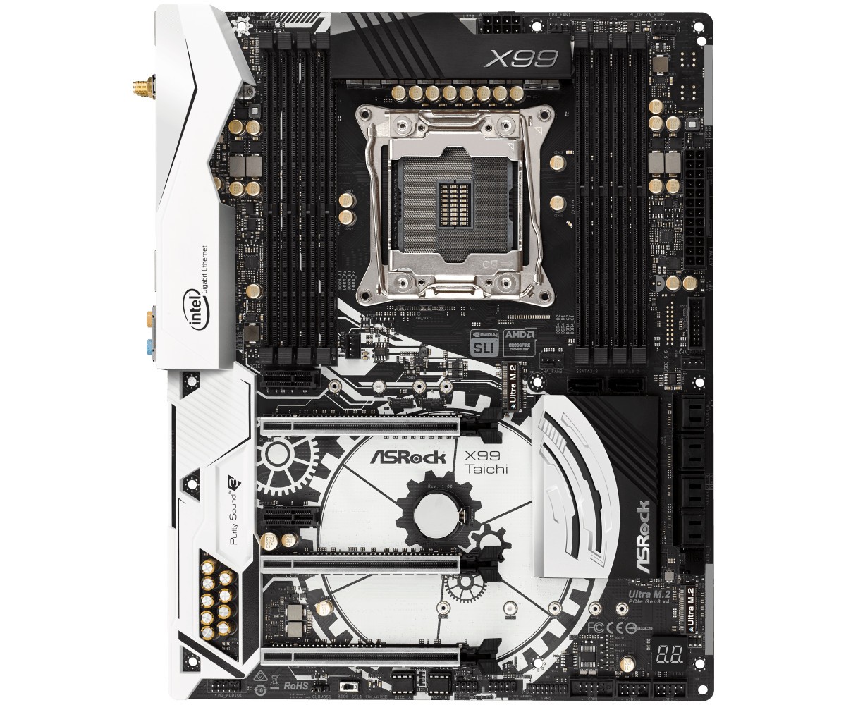 ASRock X99 Taichi Motherboard Intel X99 LGA 2011-3 DDR4 M.2 ATX USB 3.1 CORE