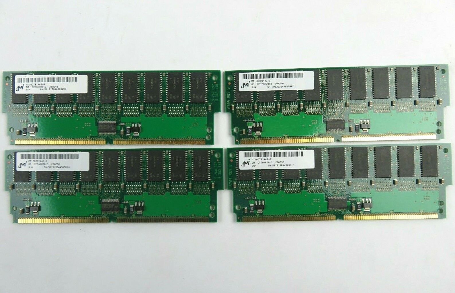 Micron MT18DT8144G-6 128MB Memory for Sun Server (Lot of 4)