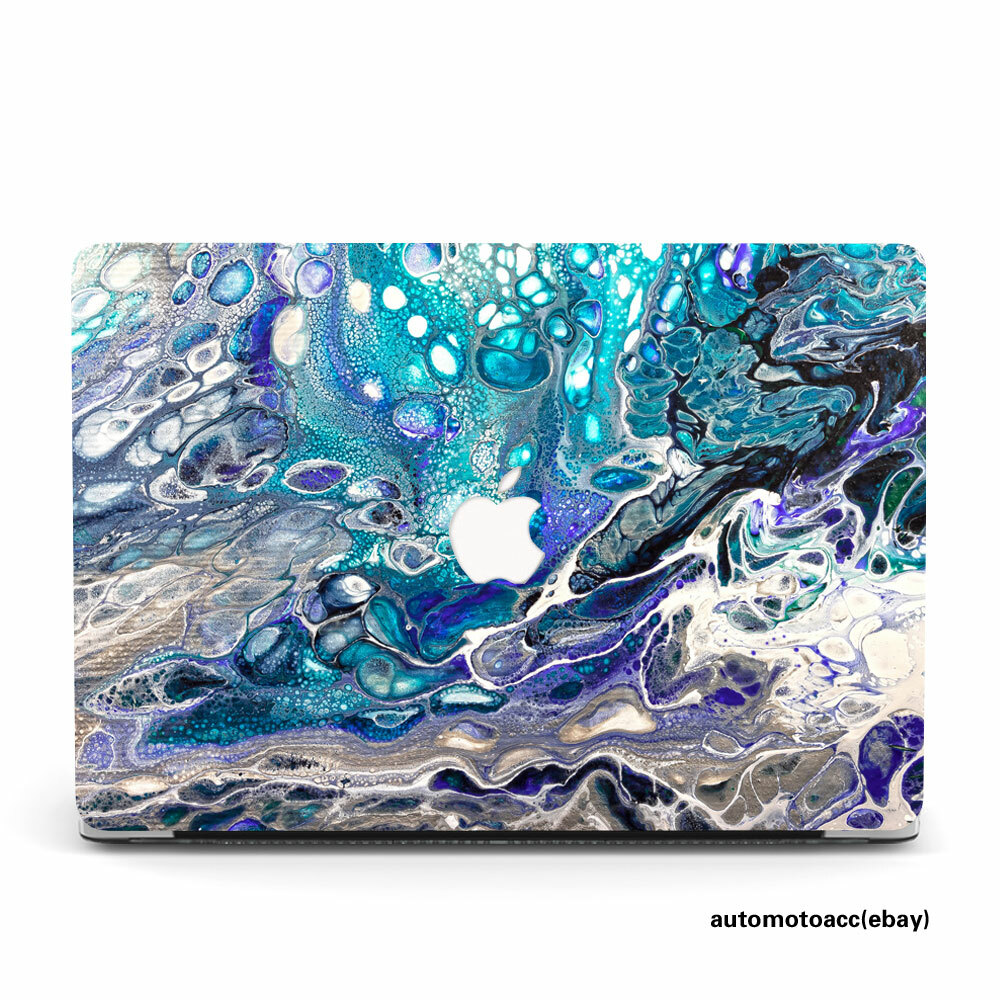 Purple Agate Liquid Marble Shell For Macbook M5 Pro 14 Air 13 15 16 12 11 inch