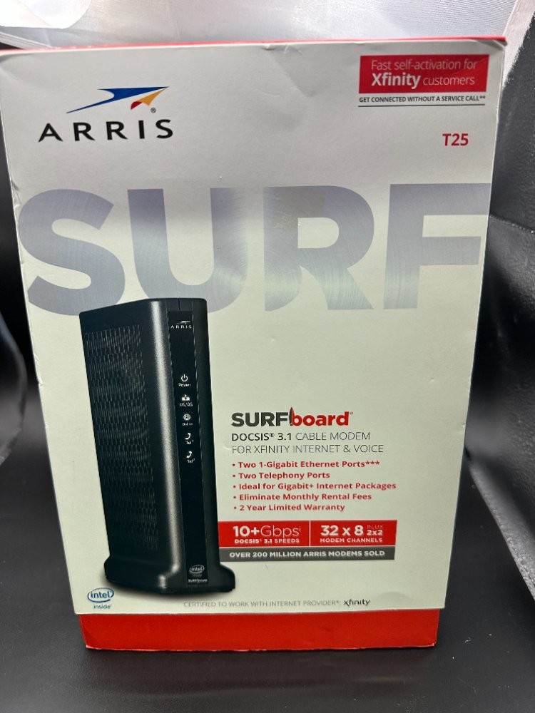 ARRIS - SURFboard DOCSIS 3.1 Cable Modem for Xfinity Internet & Voice - Black