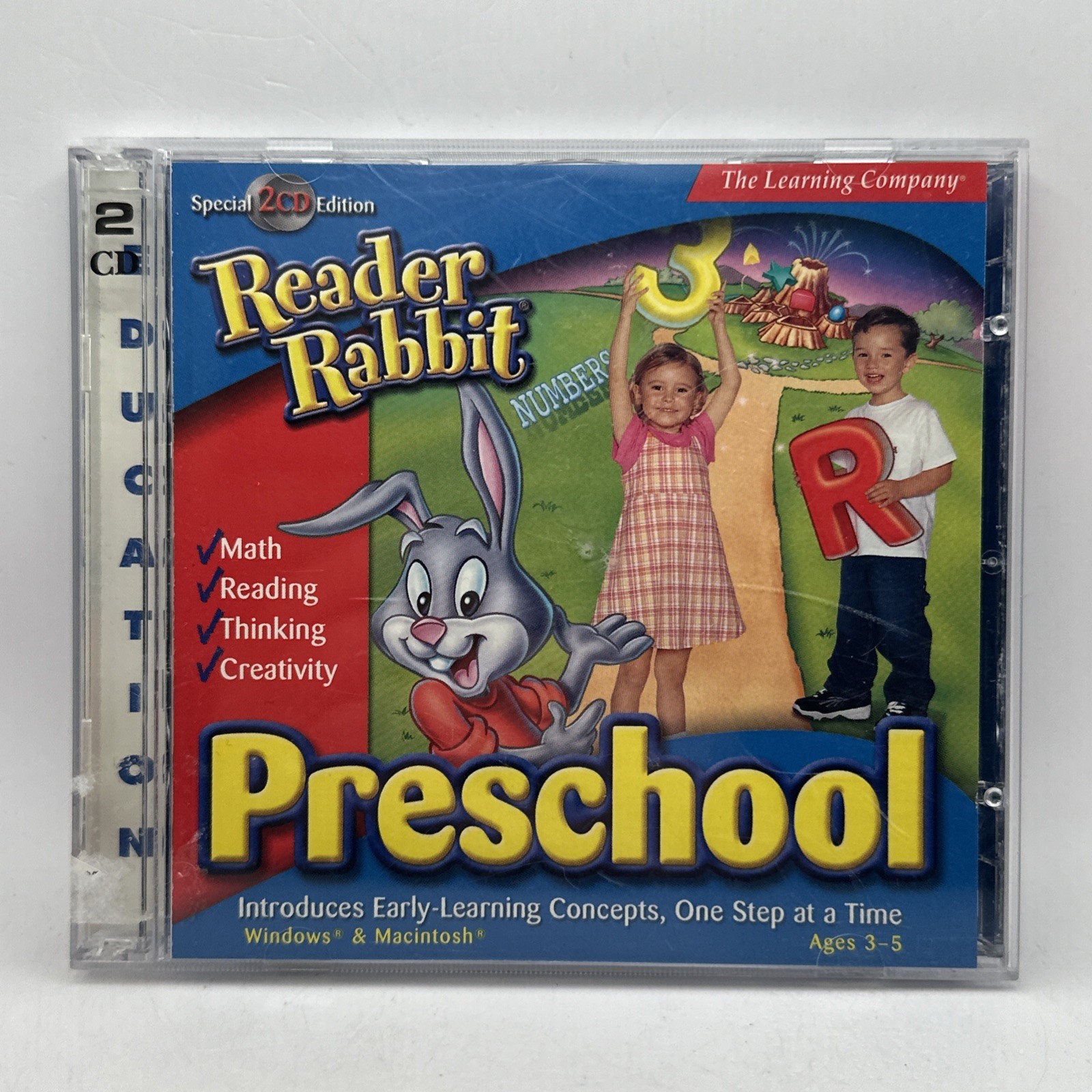 Reader Rabbit's Preschool (CD-ROM Win/Mac) Ages 3-5 Educational Software 2 Cd