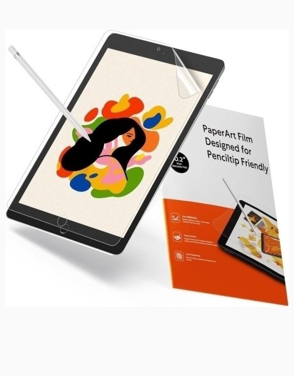 KCT 2-Pack Paper Screen Protector ✍️ iPad 10.2 Matte Film ✨ Anti-Glare
