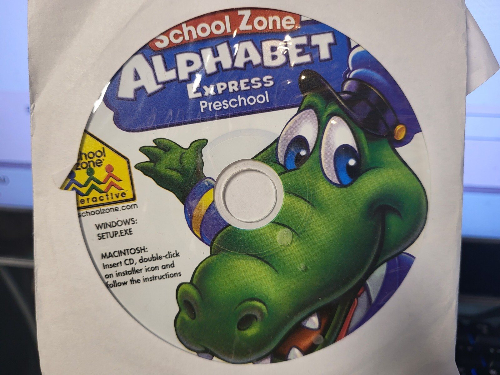 School Zone Alphabet Express Preschool CD over 140 activities Age 3-6/ game ONLY