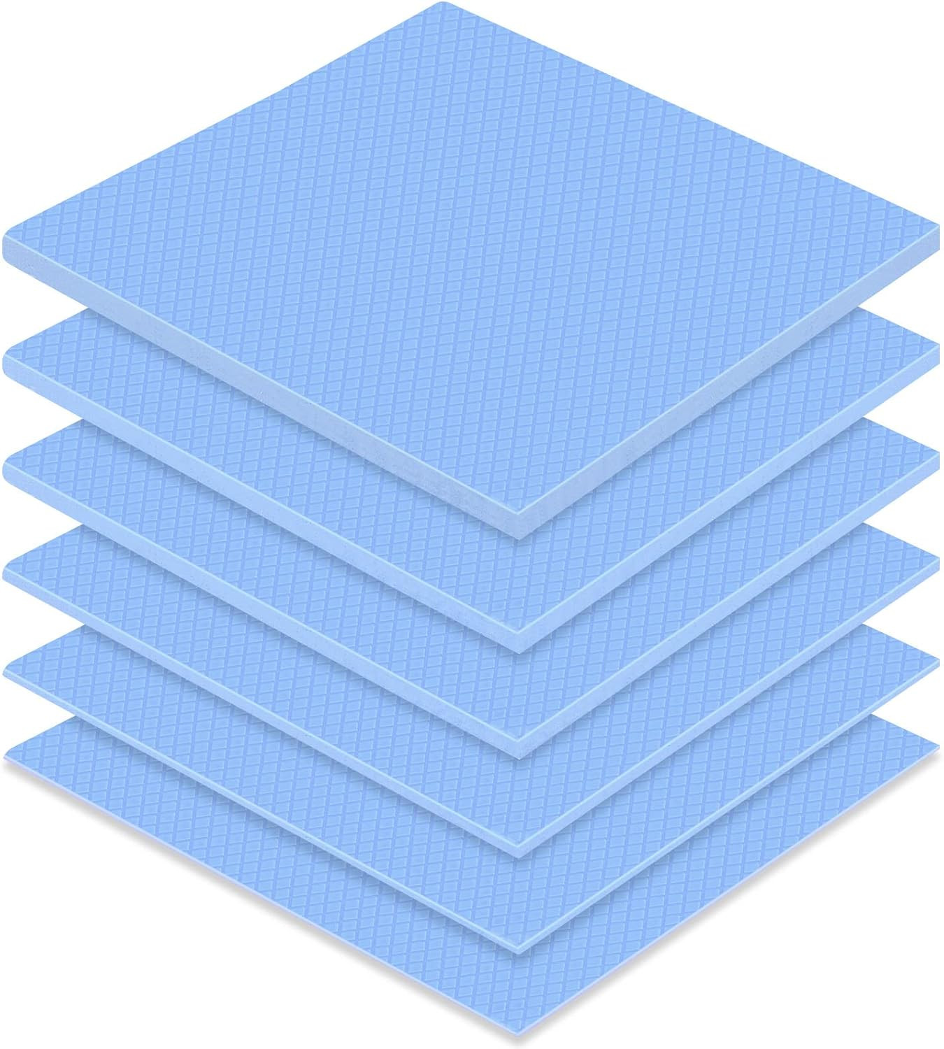 6 Pcs Thermal Pad 100 X 100 Mm, 0.5, 1, 1.5, 2, 2.5, 3 Mm Heat