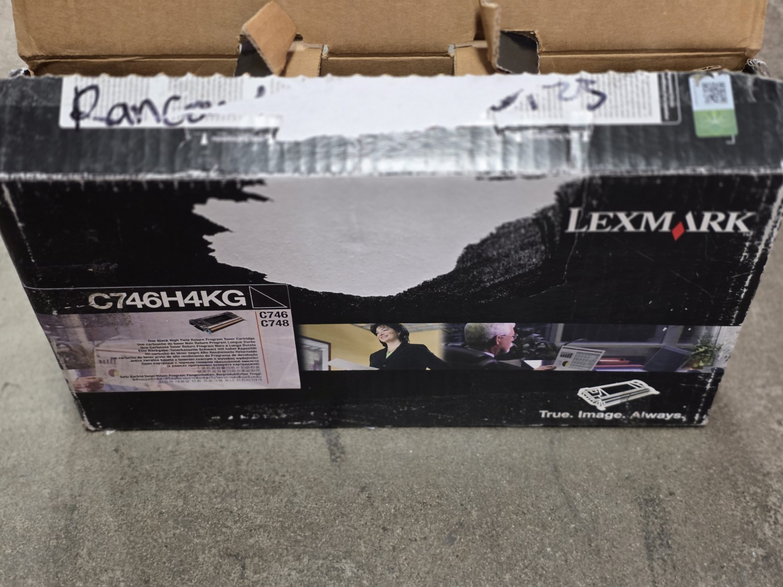 Genuine Lexmark C746H4KG Black High Yield Toner Cartridge Open Box Sealed Bag