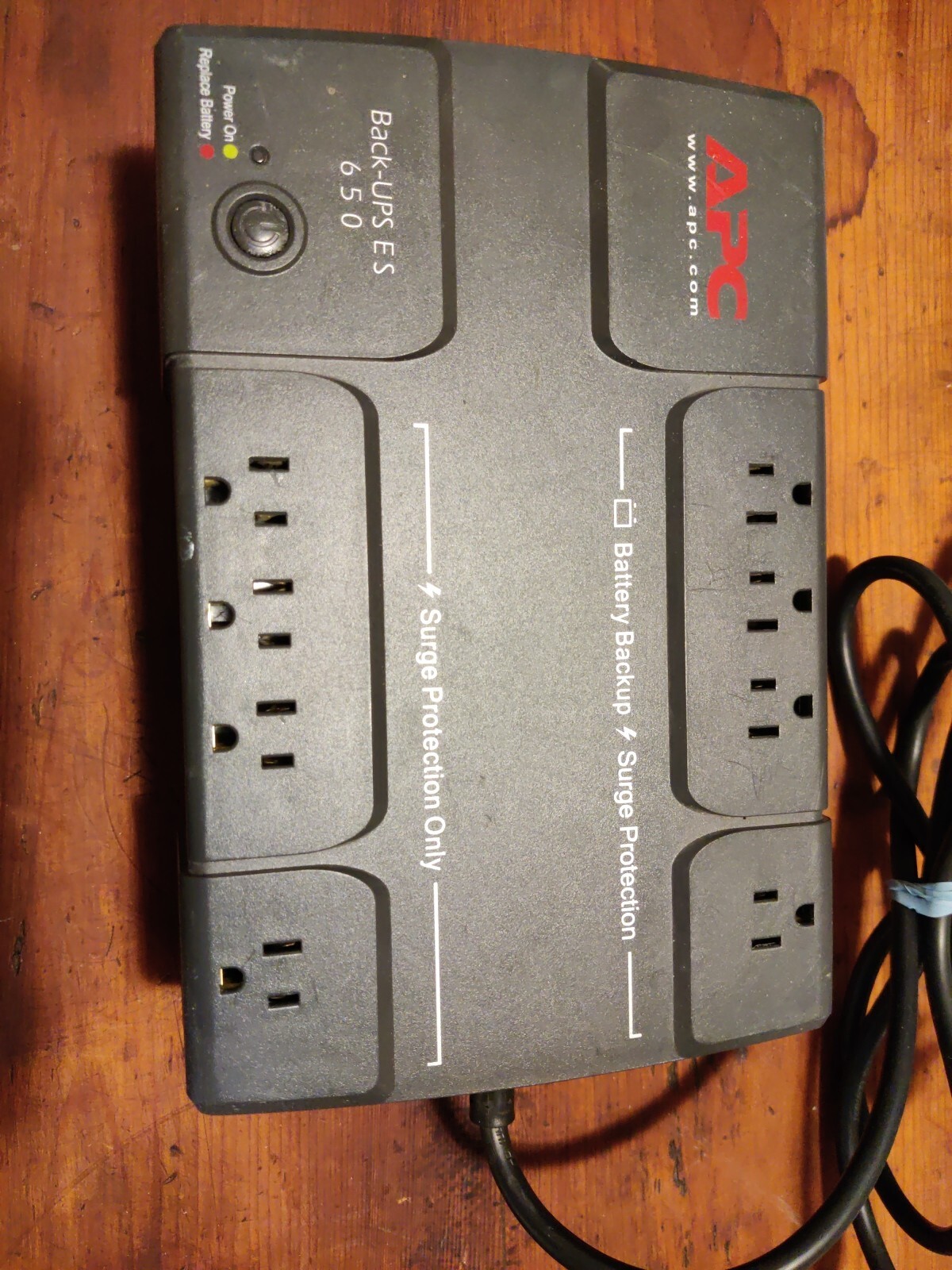 APC BE650R-CN Back-UPS 650 VA 8-outlet Uninterruptible Power Supply (UPS)