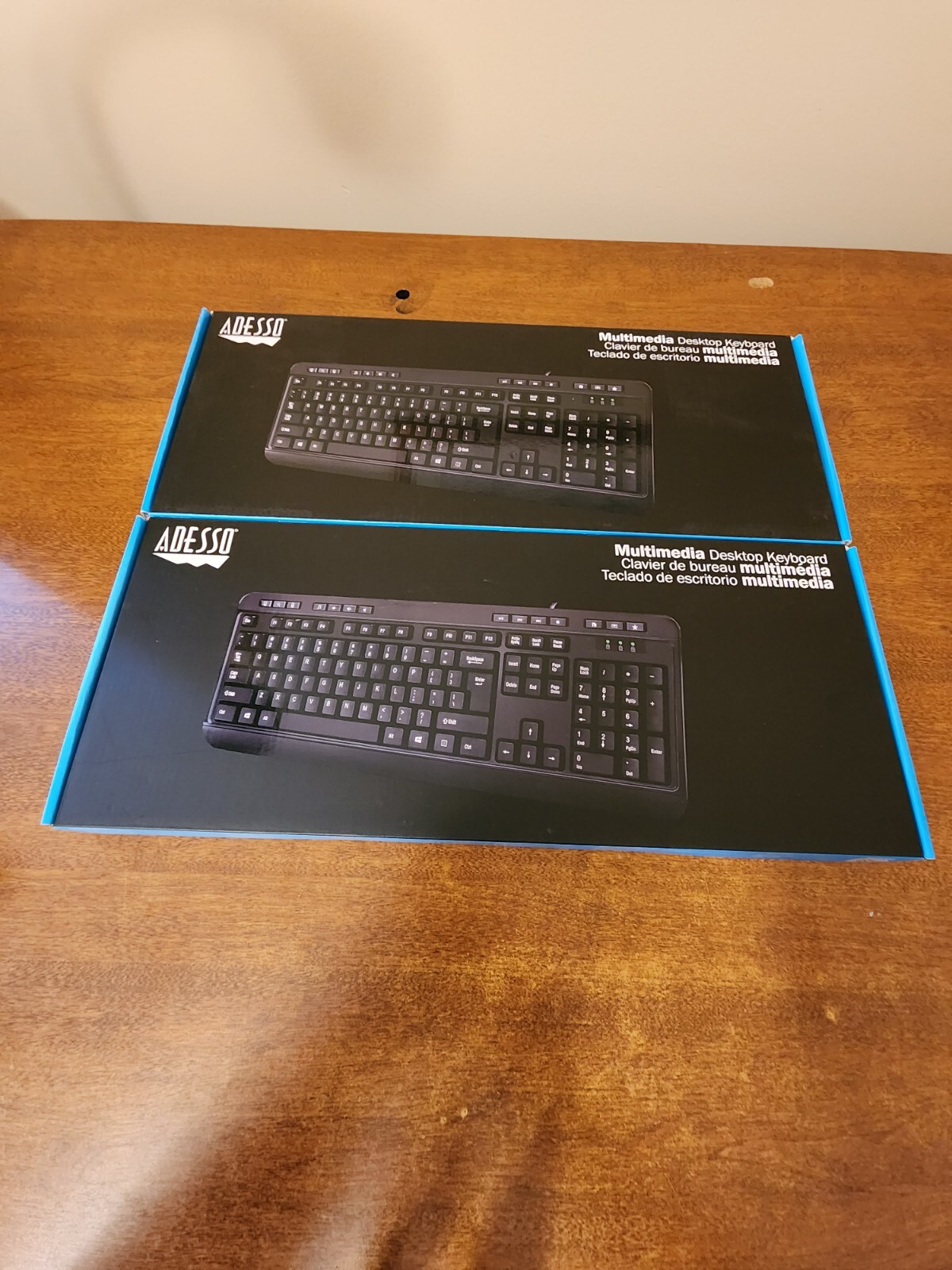 Adesso Easy Touch 132 Wired Multimedia Desktop Keyboard (USB) Model AKB132UB NIB